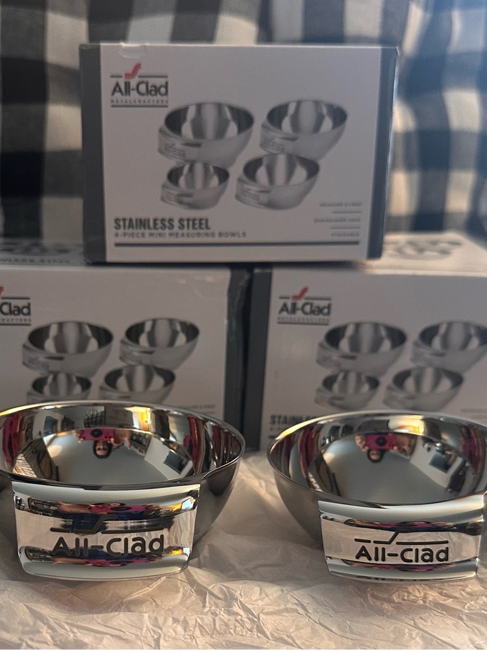 All-Clad Stainless Steel 4-Piece Mini Measuring Bowls - Picture 2 of 15